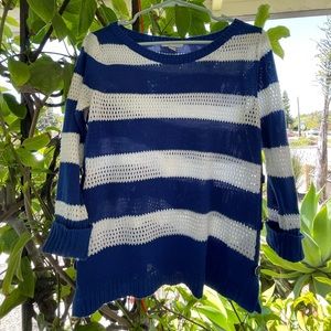 NY&Co striped boat neck sweater
